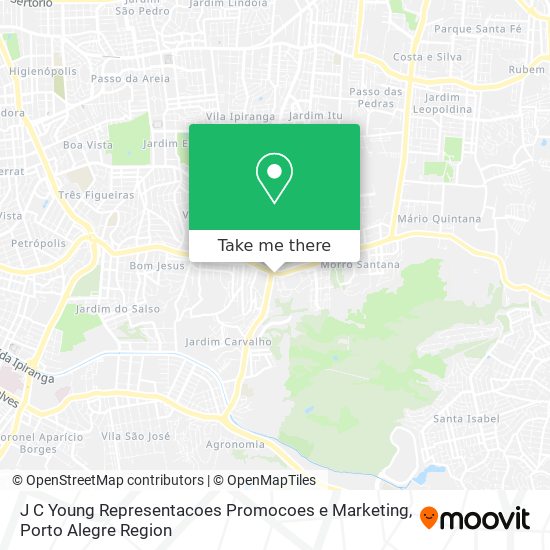 Mapa J C Young Representacoes Promocoes e Marketing