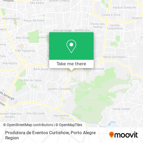 Produtora de Eventos Curtishow map