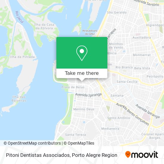 Pitoni Dentistas Associados map