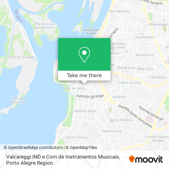 Mapa Valcareggi IND e Com de Instrumentos Musicais