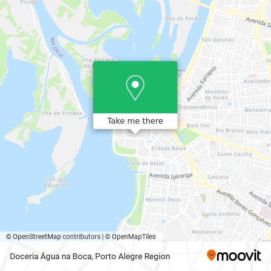 Doceria Água na Boca map