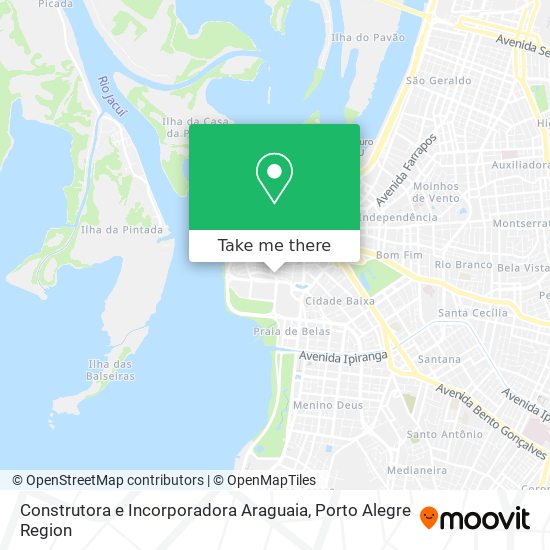 Mapa Construtora e Incorporadora Araguaia
