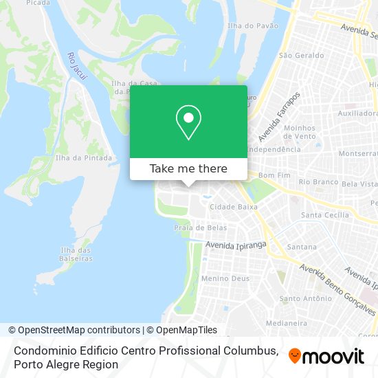 Mapa Condominio Edificio Centro Profissional Columbus