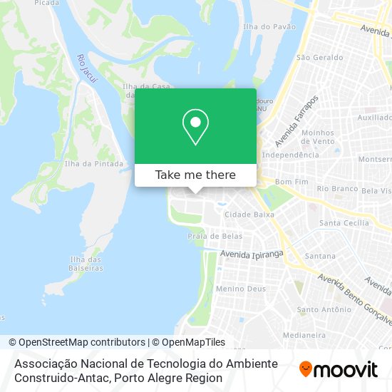 Associação Nacional de Tecnologia do Ambiente Construido-Antac map