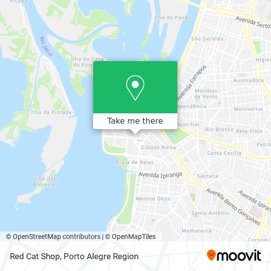 Red Cat Shop map