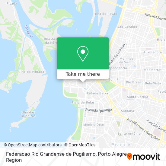Mapa Federacao Rio Grandense de Pugilismo