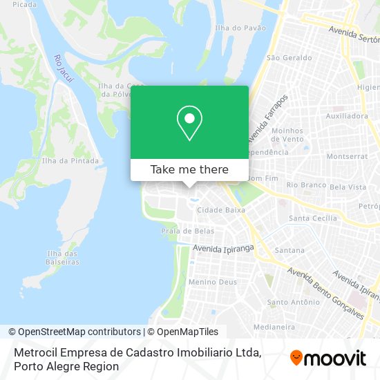 Mapa Metrocil Empresa de Cadastro Imobiliario Ltda