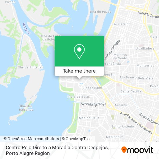 Centro Pelo Direito a Moradia Contra Despejos map