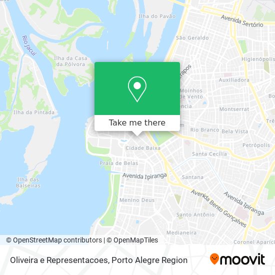 Mapa Oliveira e Representacoes