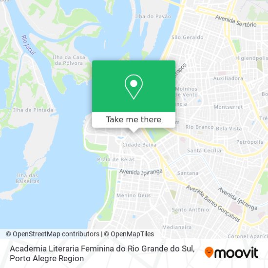 Mapa Academia Literaria Feminina do Rio Grande do Sul