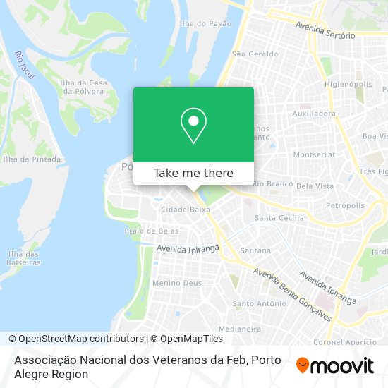 Mapa Associação Nacional dos Veteranos da Feb