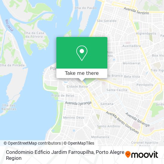 Mapa Condominio Edficio Jardim Farroupilha