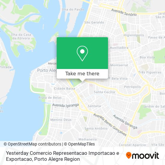 Yesterday Comercio Representacao Importacao e Exportacao map