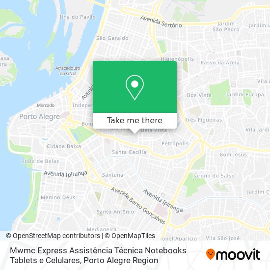 Mapa Mwmc Express Assistência Técnica Notebooks Tablets e Celulares