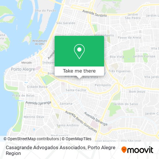 Casagrande Advogados Associados map