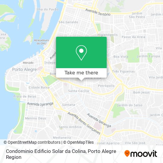 Mapa Condominio Edificio Solar da Colina