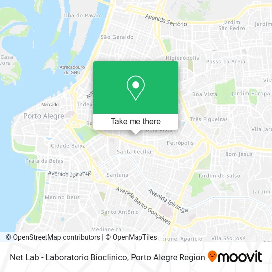 Net Lab - Laboratorio Bioclinico map