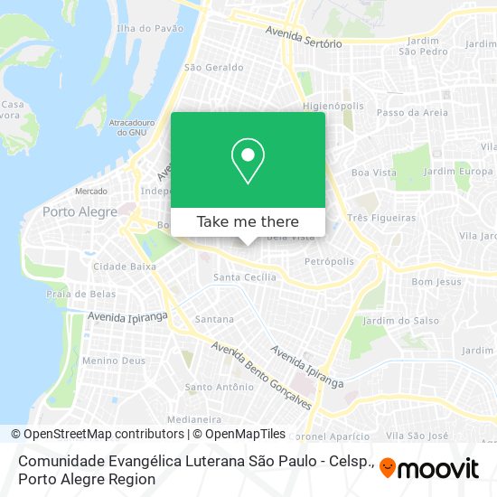 Comunidade Evangélica Luterana São Paulo - Celsp. map