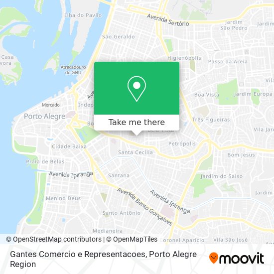 Gantes Comercio e Representacoes map