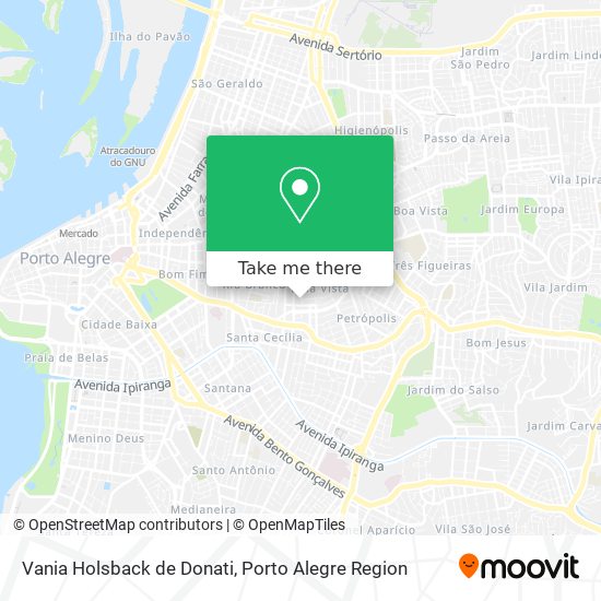 Mapa Vania Holsback de Donati