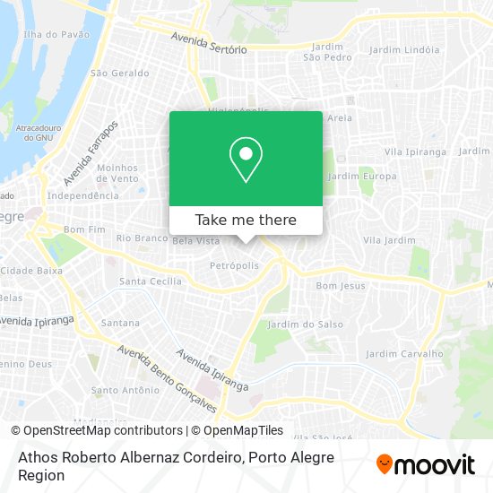 Athos Roberto Albernaz Cordeiro map