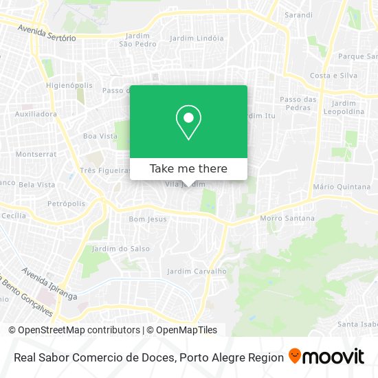 Mapa Real Sabor Comercio de Doces