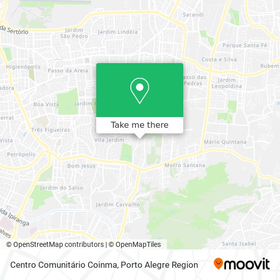 Mapa Centro Comunitário Coinma