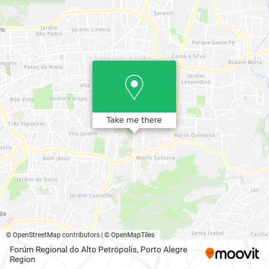 Forúm Regional do Alto Petrópolis map