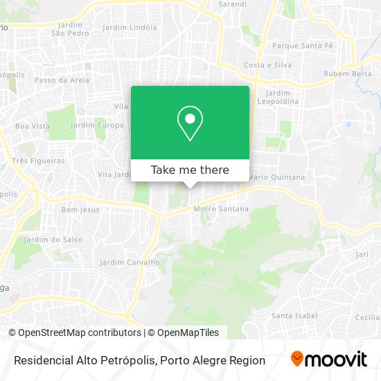 Residencial Alto Petrópolis map