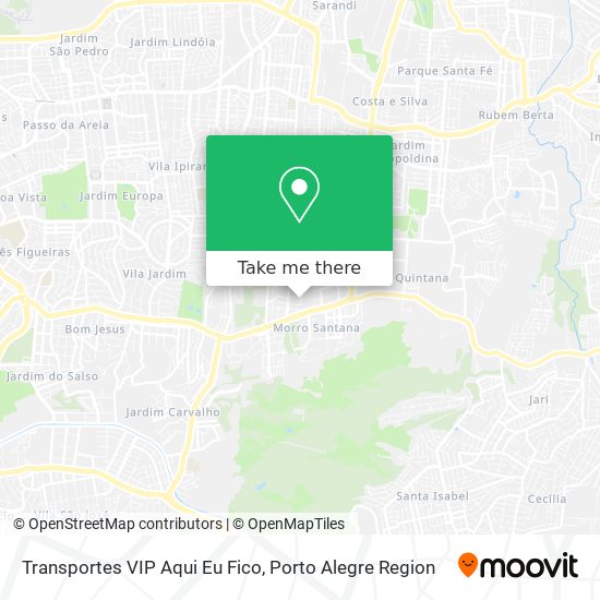 Mapa Transportes VIP Aqui Eu Fico