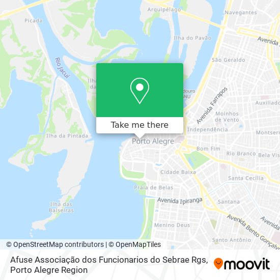 Mapa Afuse Associação dos Funcionarios do Sebrae Rgs