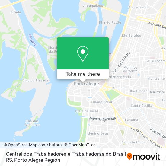 Mapa Central dos Trabalhadores e Trabalhadoras do Brasil RS