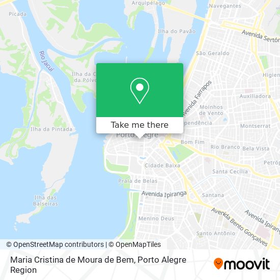 Mapa Maria Cristina de Moura de Bem