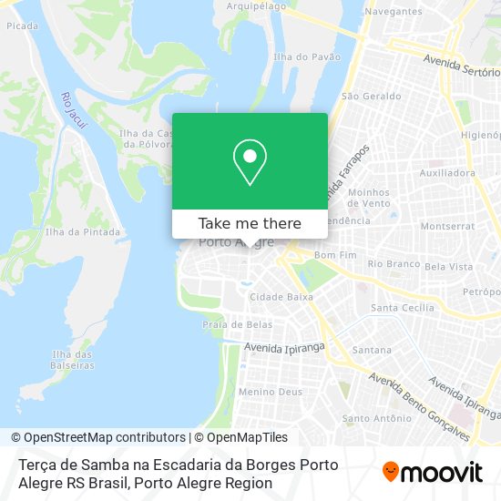 Terça de Samba na Escadaria da Borges Porto Alegre RS Brasil map