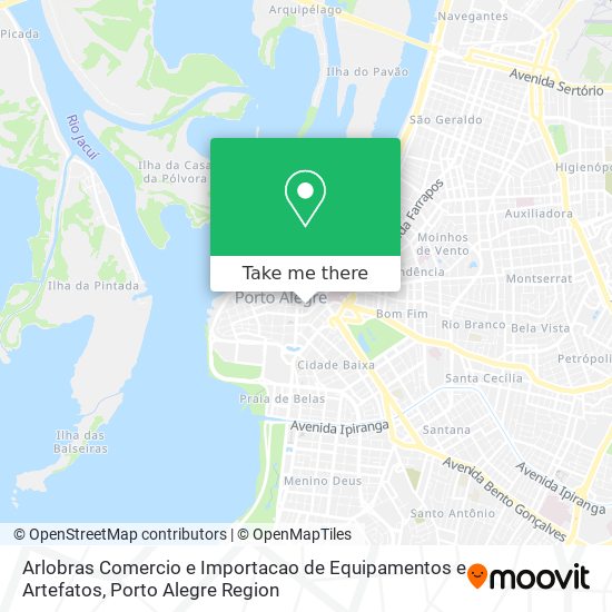 Mapa Arlobras Comercio e Importacao de Equipamentos e Artefatos