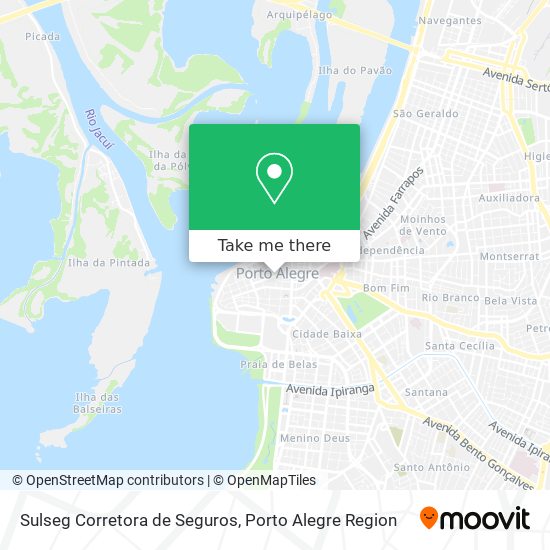 Mapa Sulseg Corretora de Seguros