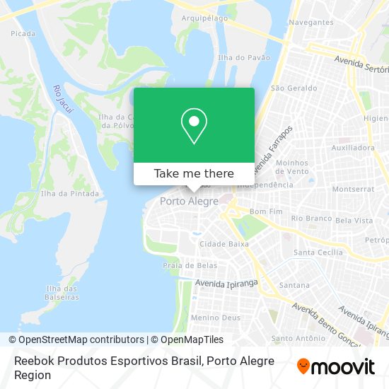 llegar a Reebok Produtos Esportivos en Porto Alegre en Autobús o Metro?