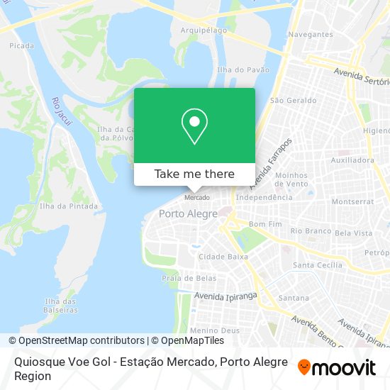 Quiosque Voe Gol - Estação Mercado map