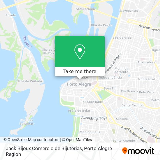 Jack Bijoux Comercio de Bijuterias map