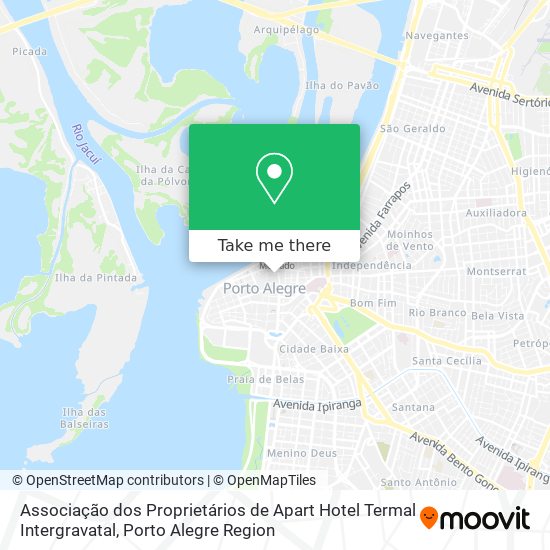 Mapa Associação dos Proprietários de Apart Hotel Termal Intergravatal