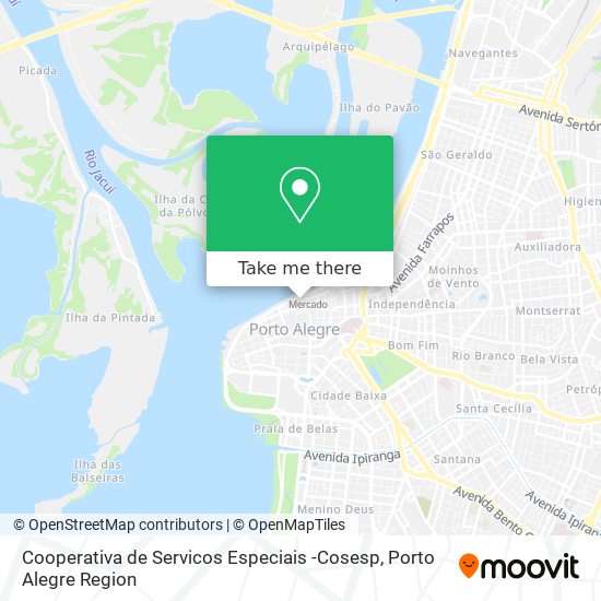 Cooperativa de Servicos Especiais -Cosesp map