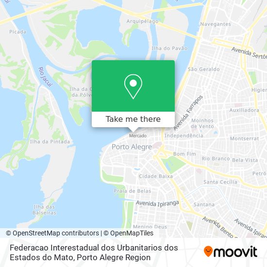 Federacao Interestadual dos Urbanitarios dos Estados do Mato map