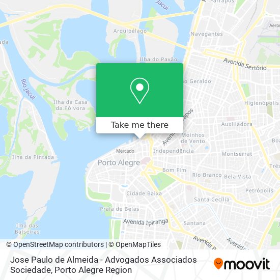 Mapa Jose Paulo de Almeida - Advogados Associados Sociedade