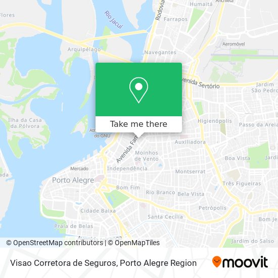 Mapa Visao Corretora de Seguros