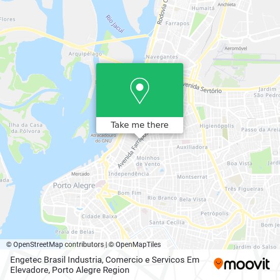 Mapa Engetec Brasil Industria, Comercio e Servicos Em Elevadore