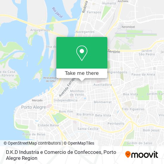 D.K.D Industria e Comercio de Confeccoes map