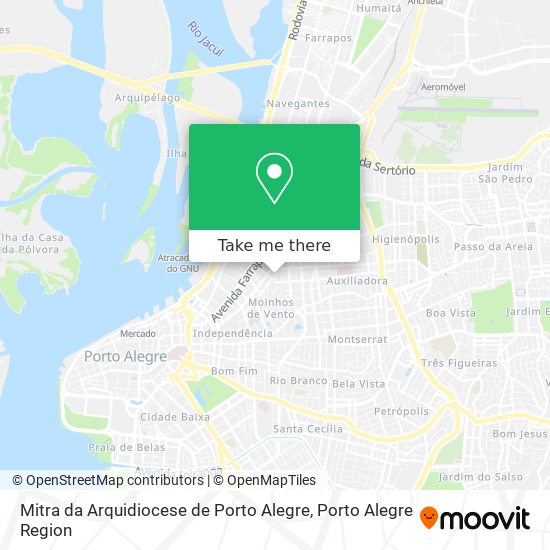 Mitra da Arquidiocese de Porto Alegre map