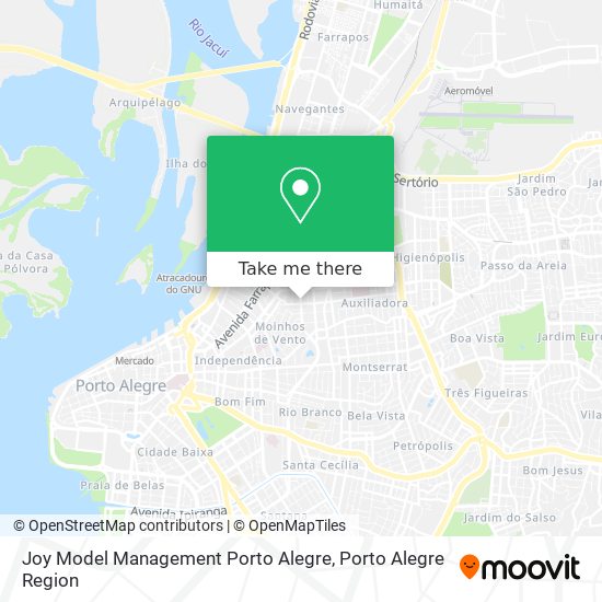 Joy Model Management Porto Alegre map