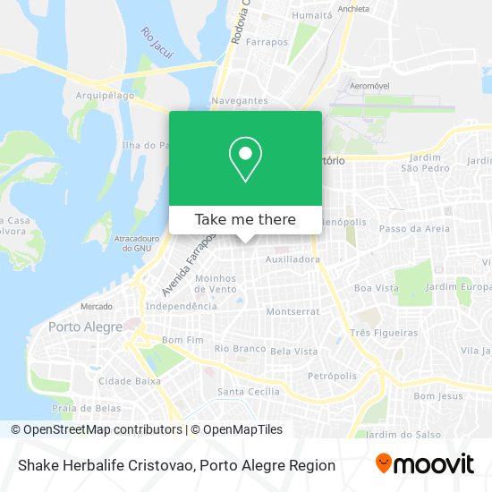 Shake Herbalife Cristovao map