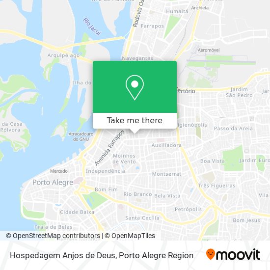 Hospedagem Anjos de Deus map